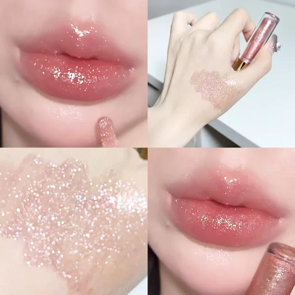 Hidratante Gordo e Espumante Lip Gloss, Água-Brilhante Espelho Esmalte, Óleo H - Imagem 12