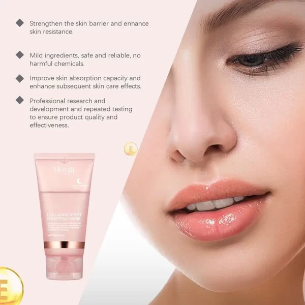 Máscara facial de colágeno para embrulho noturno, máscara de embrulho noturno - Imagem 18