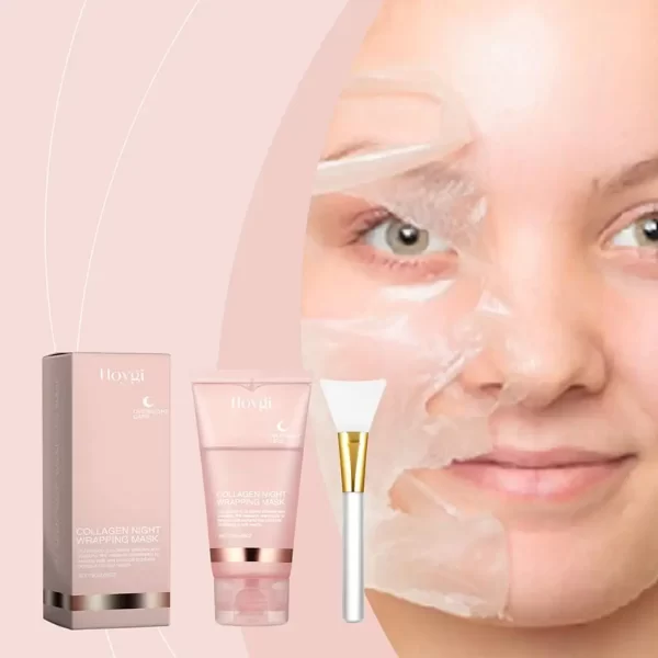 Máscara facial de colágeno para embrulho noturno, máscara de embrulho noturno - Imagem 9
