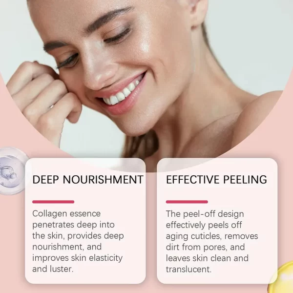 Máscara facial de colágeno para embrulho noturno, máscara de embrulho noturno - Imagem 4