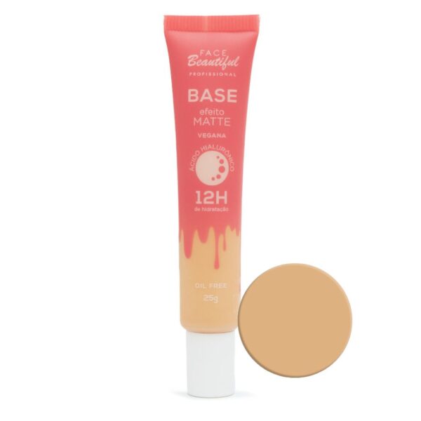 Base Líquida Vegana Efeito Matte 12h.